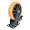 Vestil Polyurethane Swivel With Total Brake Caster 8 In. Diameter x 2 In. Width 902 lb Orange/Black CST-BN-8X2PUP-SWTB - alternate 6